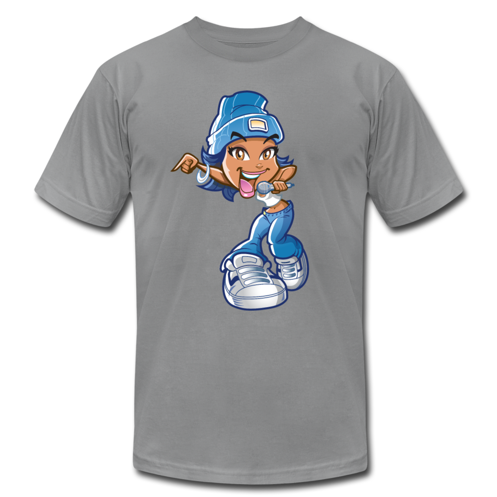 Cartoon Girl T-Shirt - slate