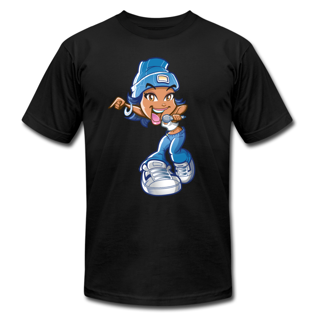 Cartoon Girl T-Shirt - black