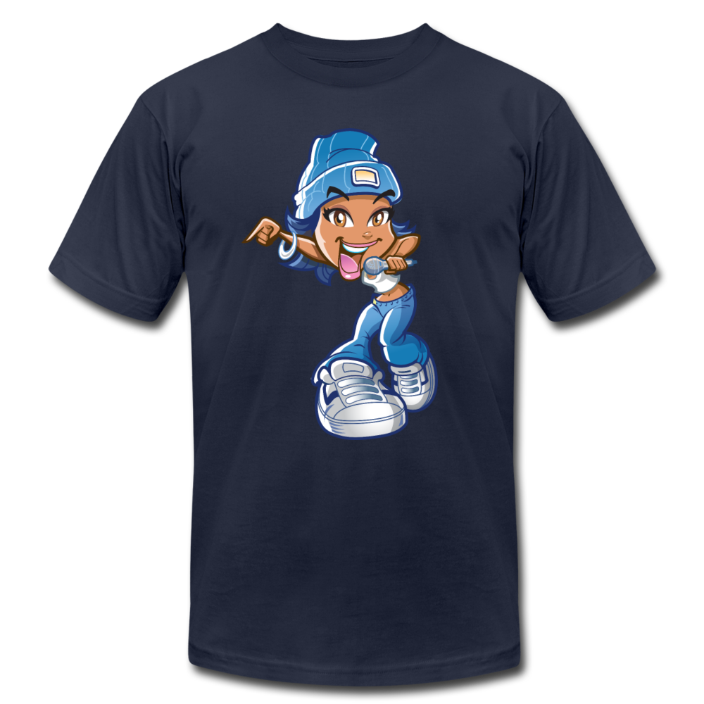 Cartoon Girl T-Shirt - navy