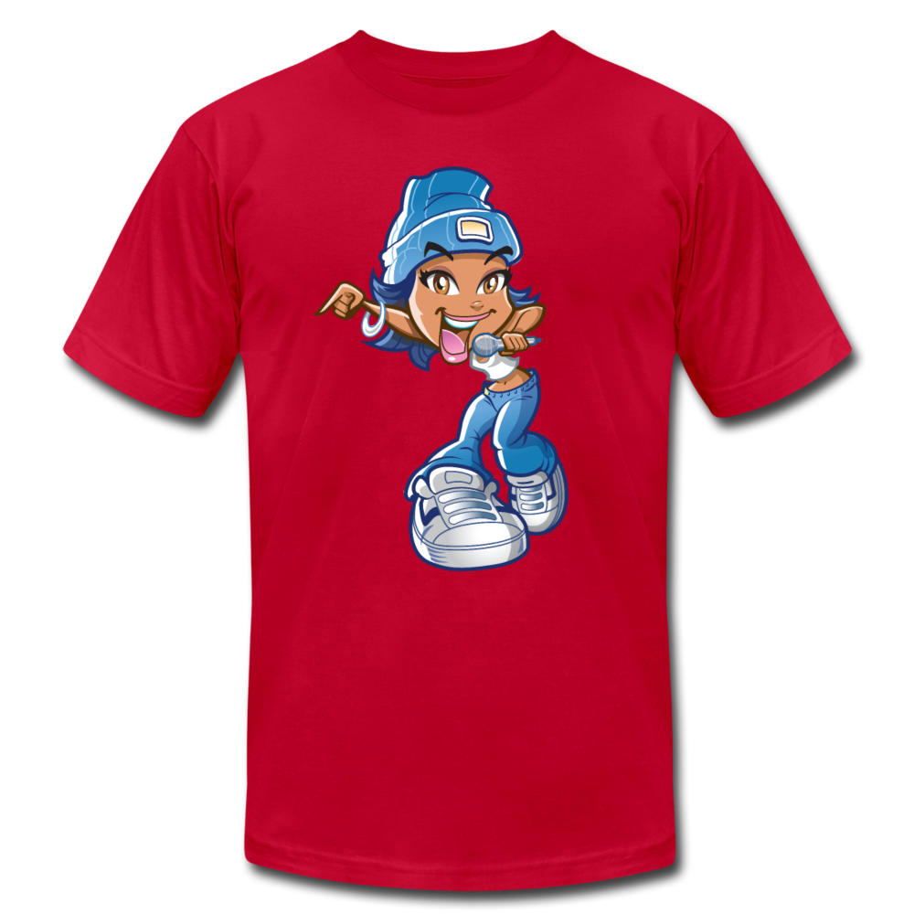 Cartoon Girl T-Shirt - red
