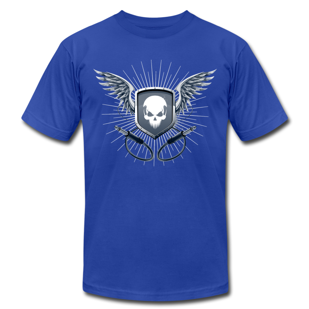 Skull Wings T-Shirt - royal blue