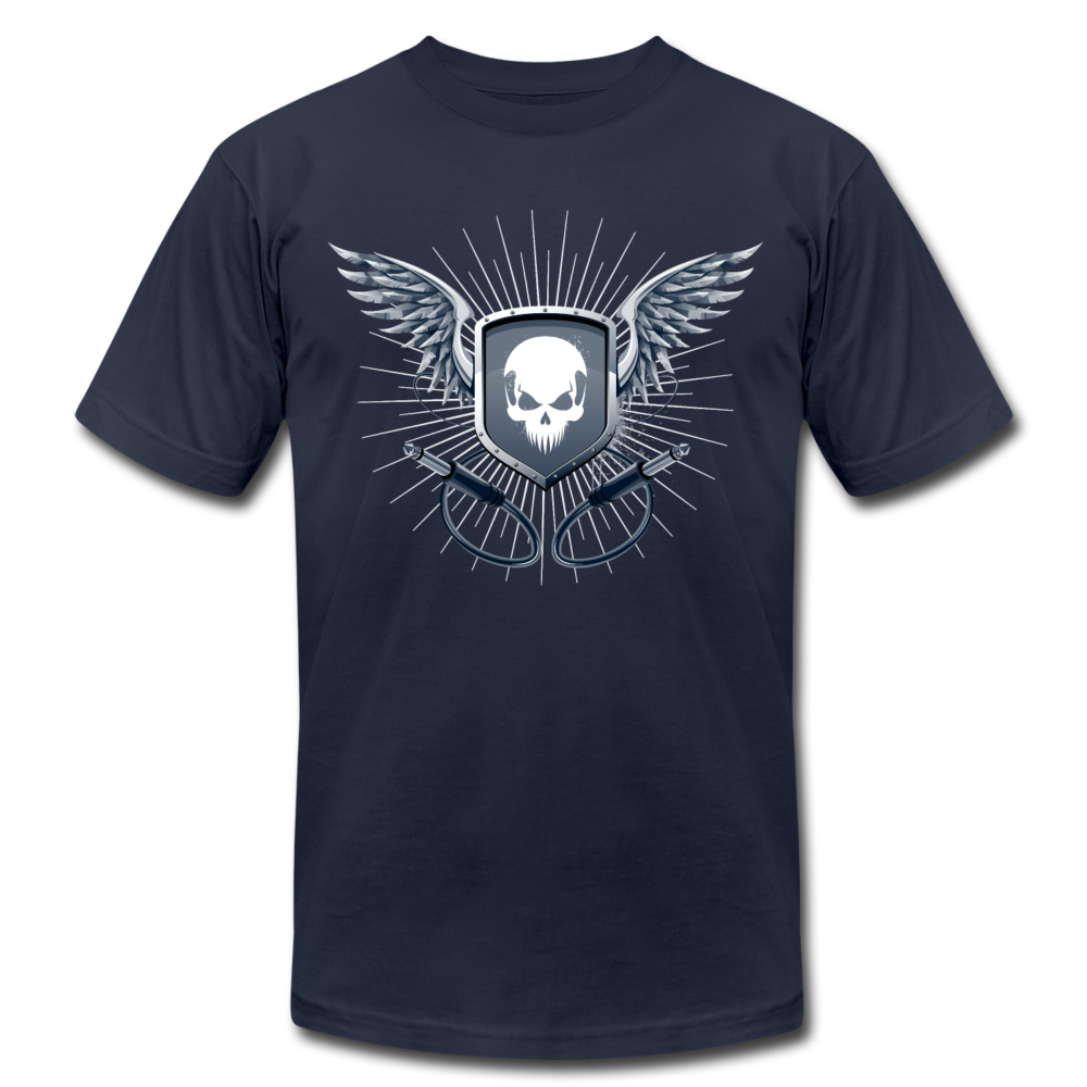 Skull Wings T-Shirt - navy
