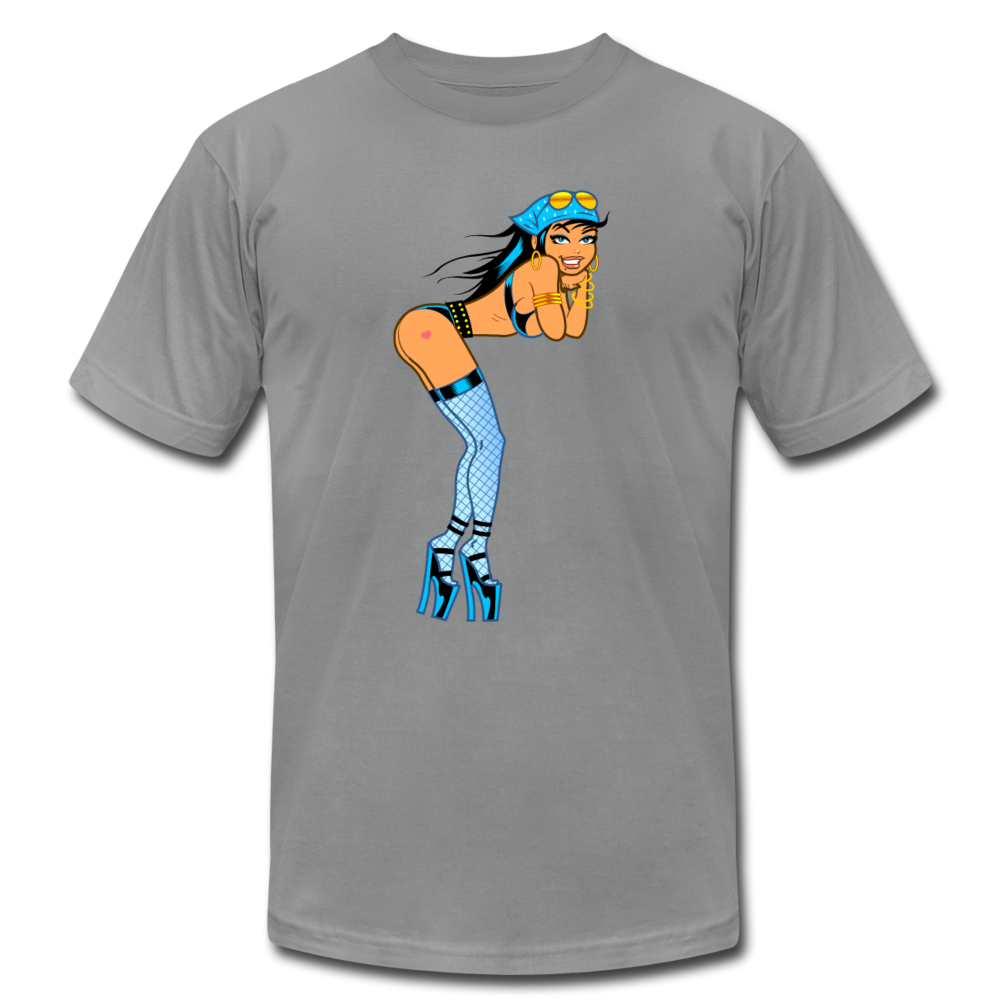 Hot Bandanna Girl T-Shirt - slate