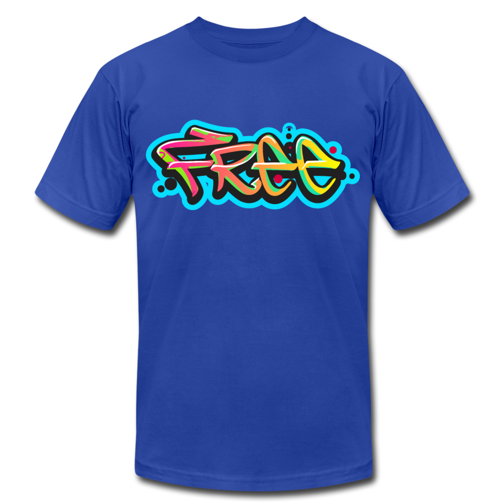 Free Graffiti T-Shirt - royal blue
