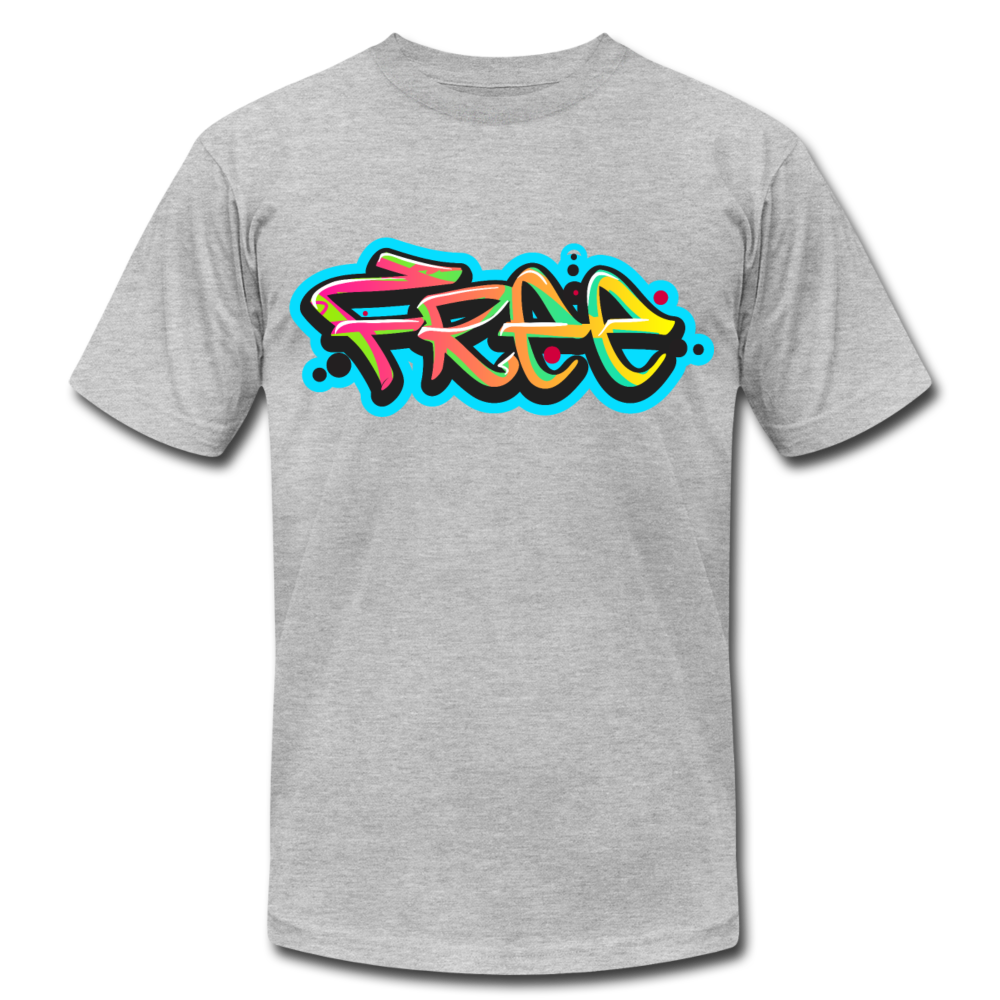 Free Graffiti T-Shirt - heather gray