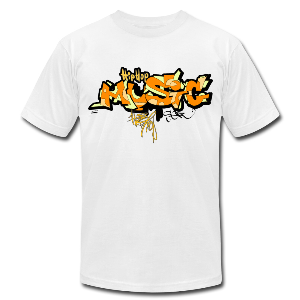 Hip Hop Music Graffiti T-Shirt - white