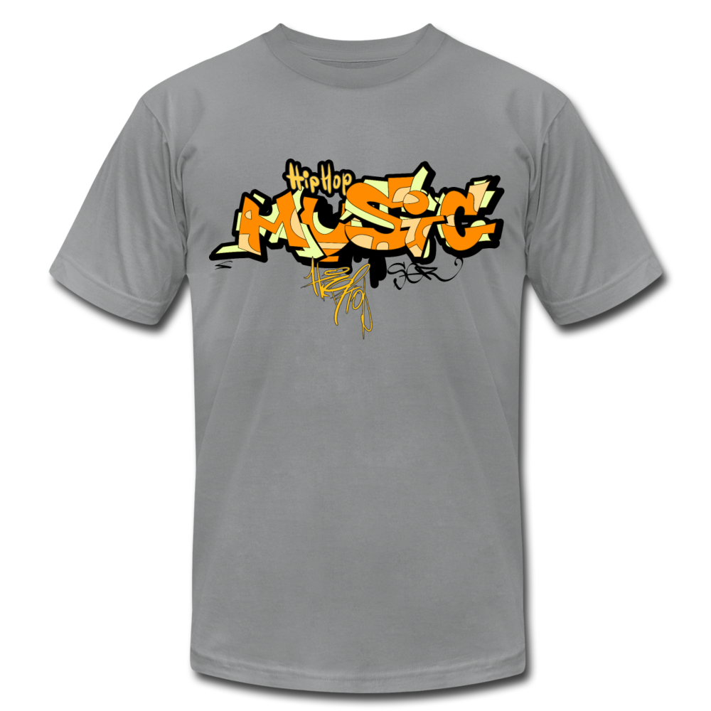 Hip Hop Music Graffiti T-Shirt - slate