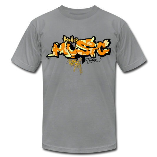 Hip Hop Music Graffiti T-Shirt - slate