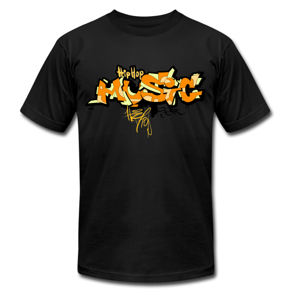 Hip Hop Music Graffiti T-Shirt - black