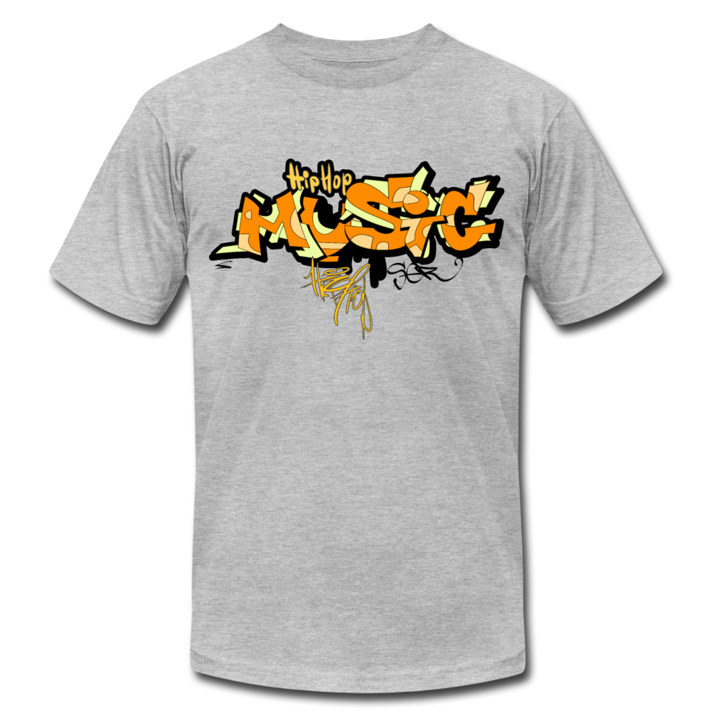 Hip Hop Music Graffiti T-Shirt - heather gray