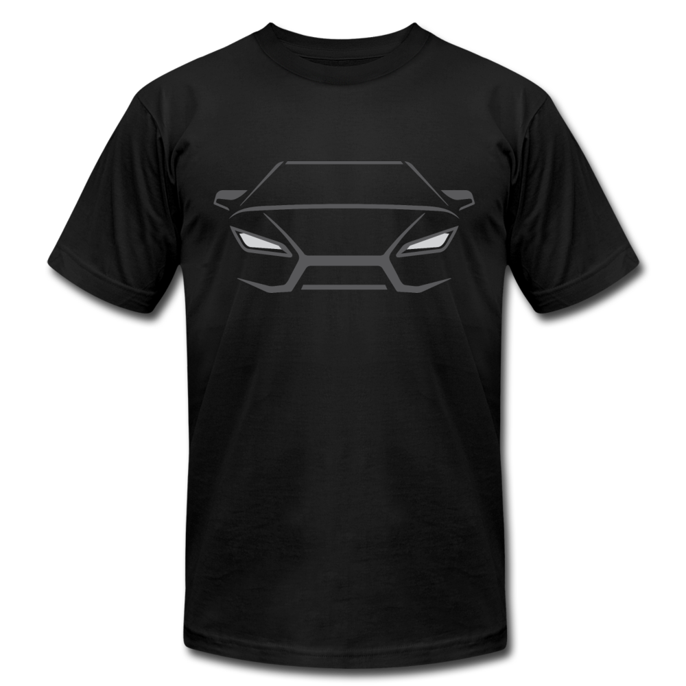 Racing Car Outline T-Shirt - black