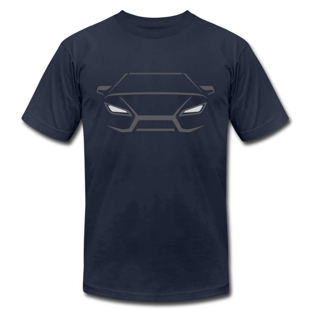 Racing Car Outline T-Shirt - navy