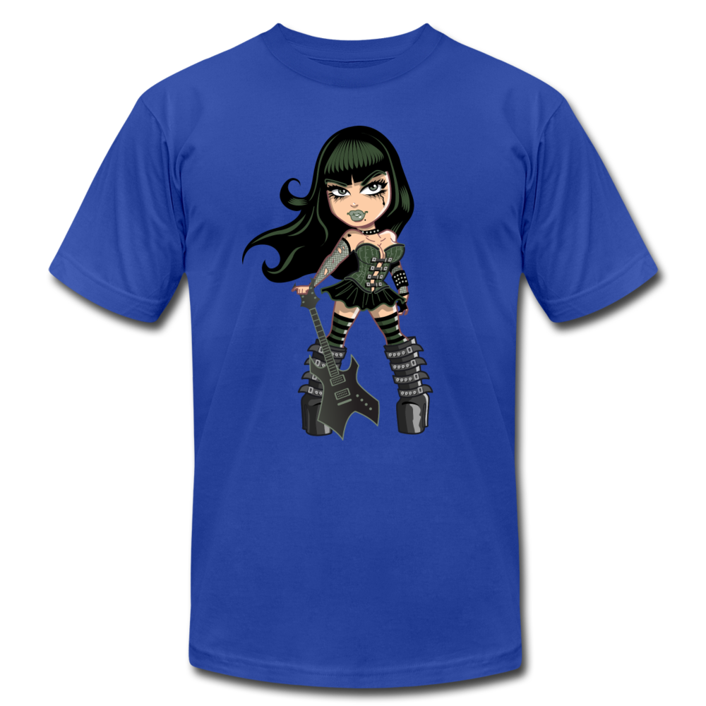 Badass Guitar Girl T-Shirt - royal blue