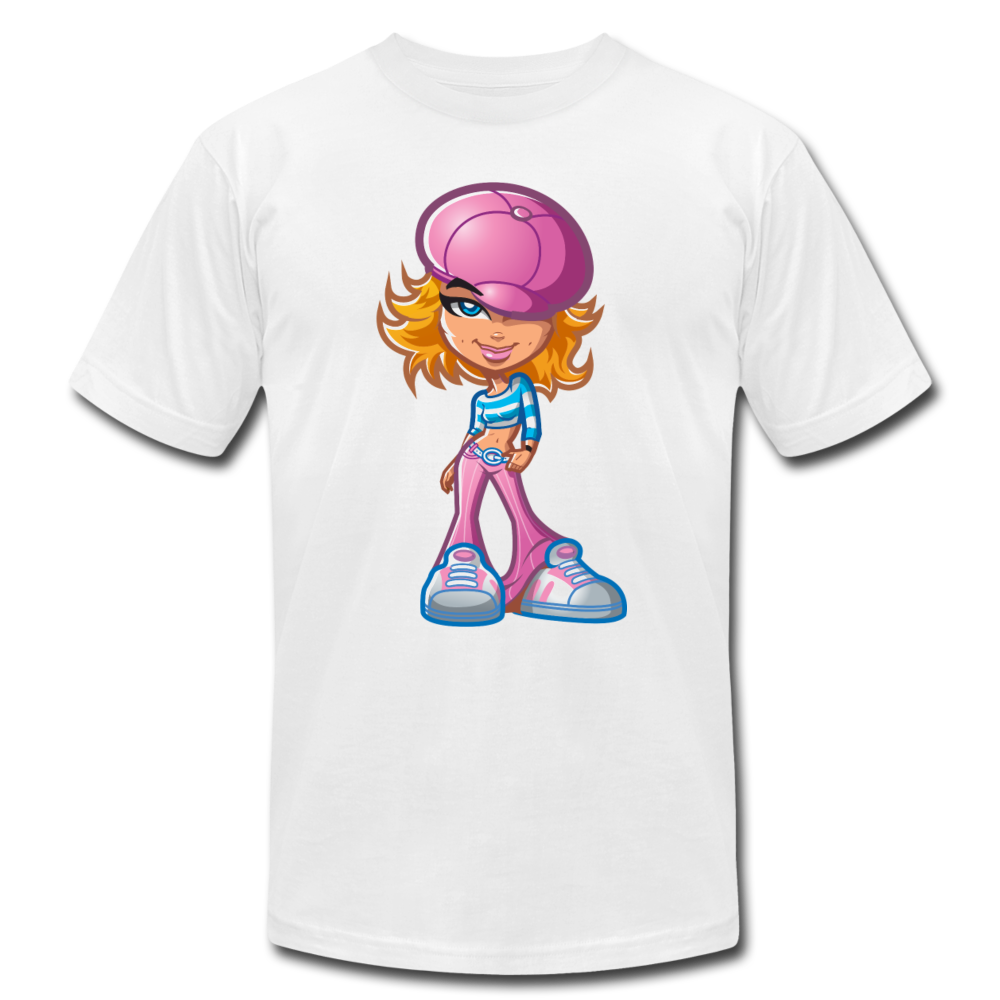 Cartoon Girl T-Shirt - white