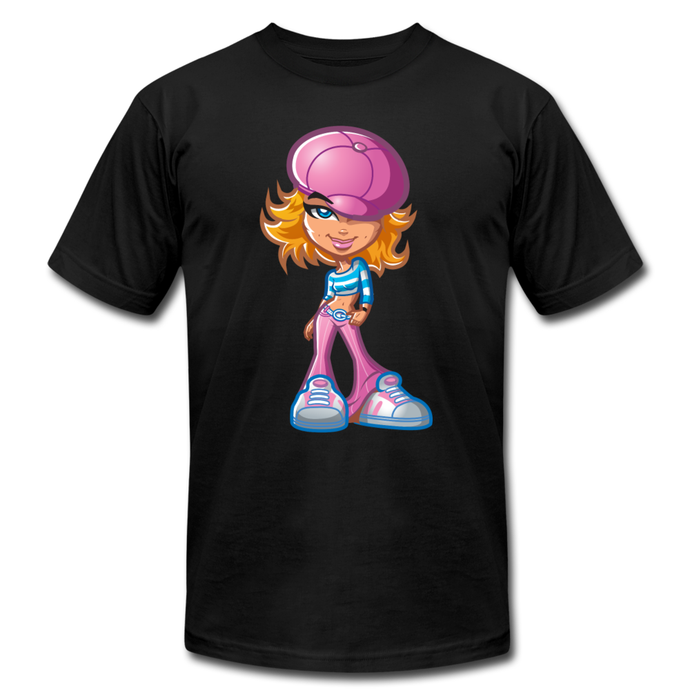 Cartoon Girl T-Shirt - black
