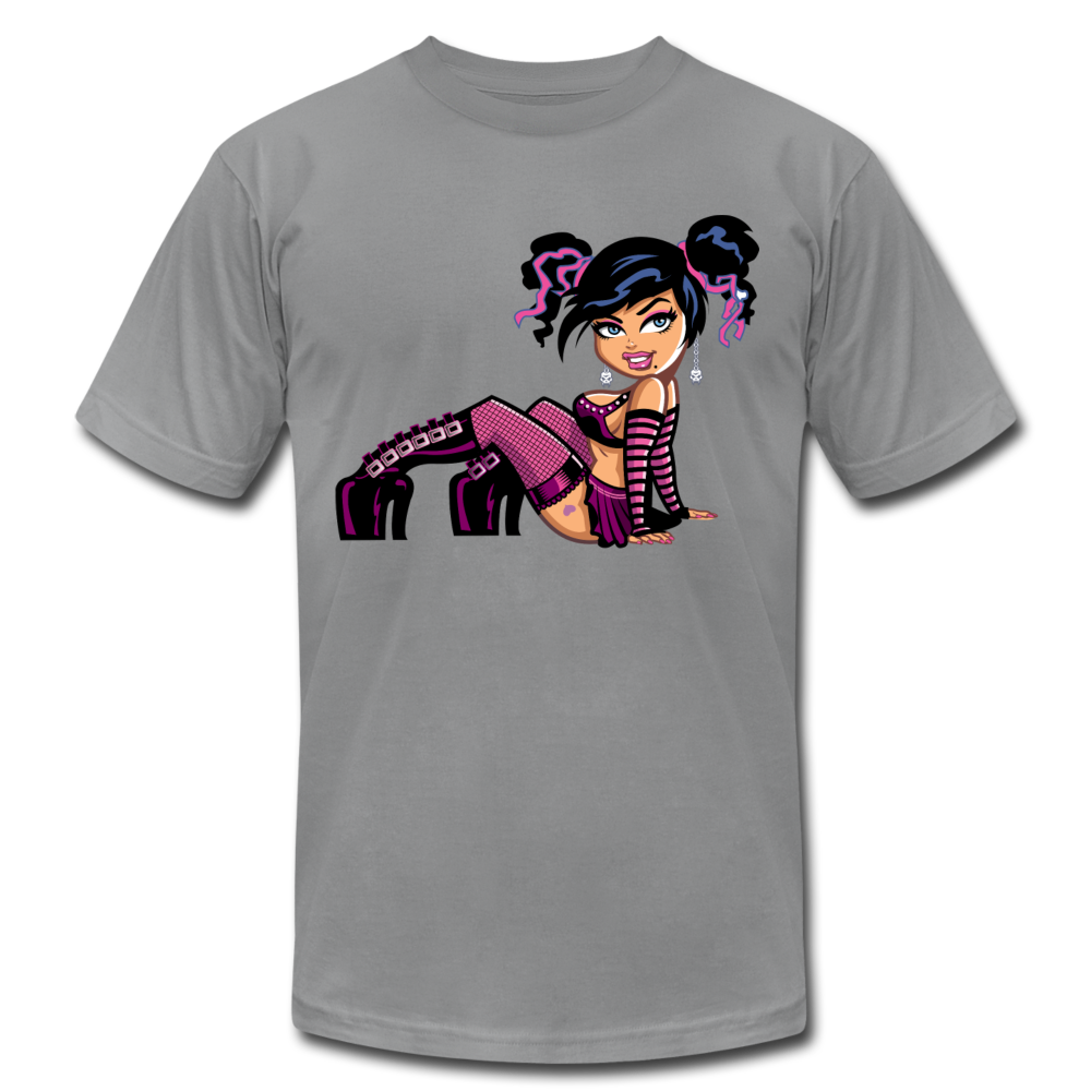 Cartoon Girl T-Shirt - slate