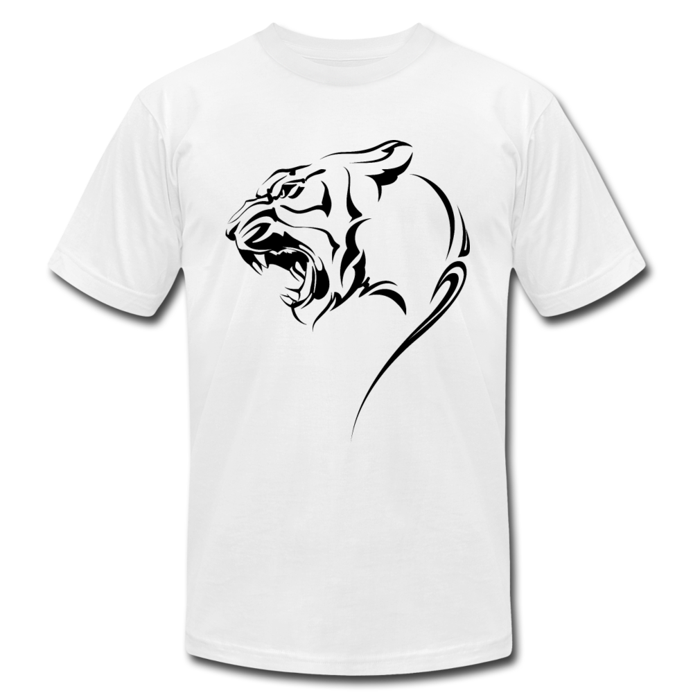 Tribal Maori Jungle Cat T-Shirt - white