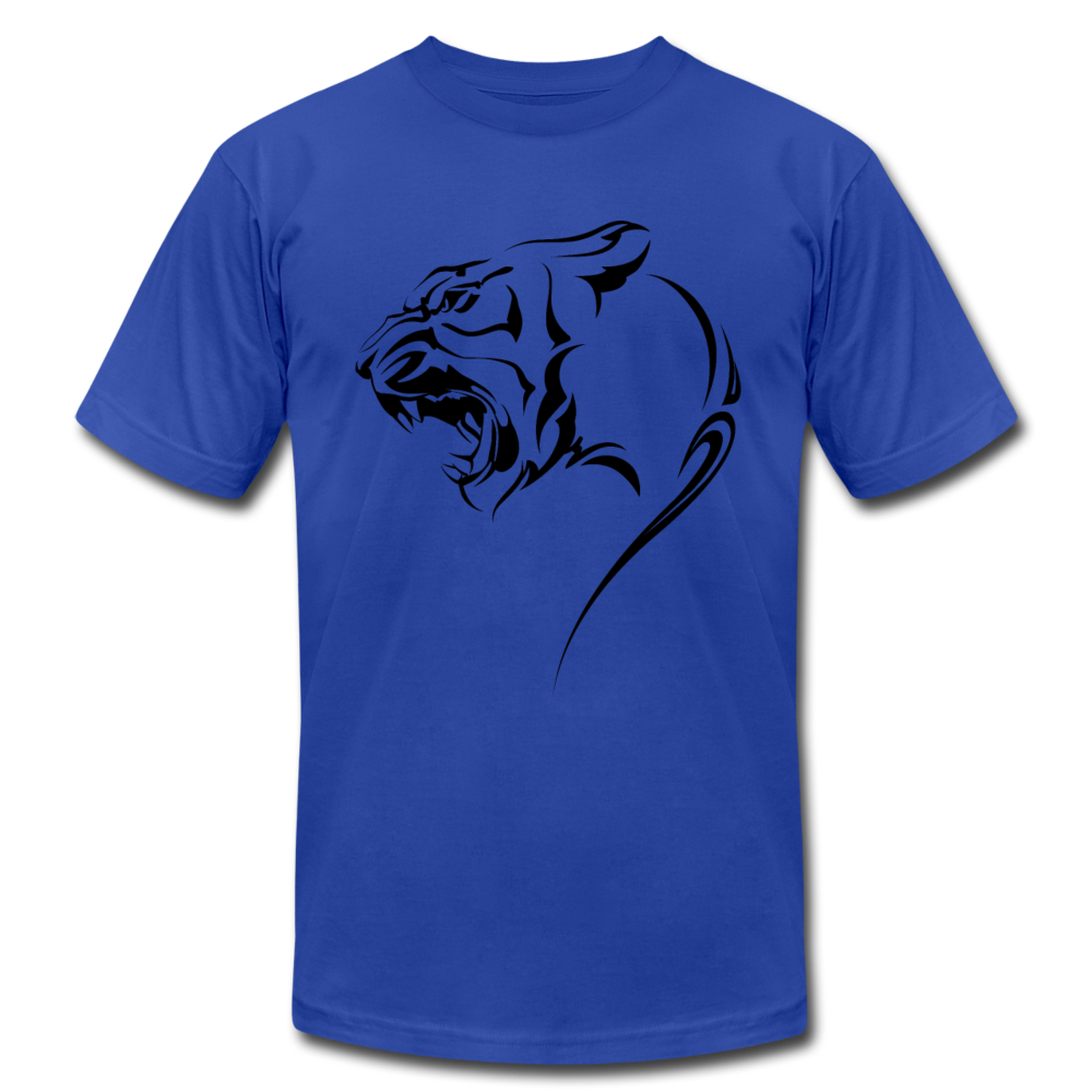 Tribal Maori Jungle Cat T-Shirt - royal blue