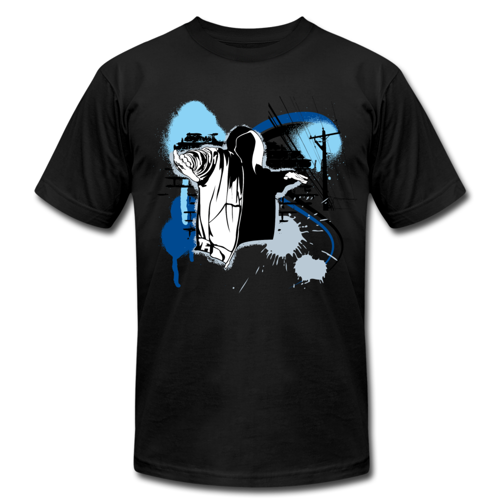 Abstract Hip Hop T-Shirt - black