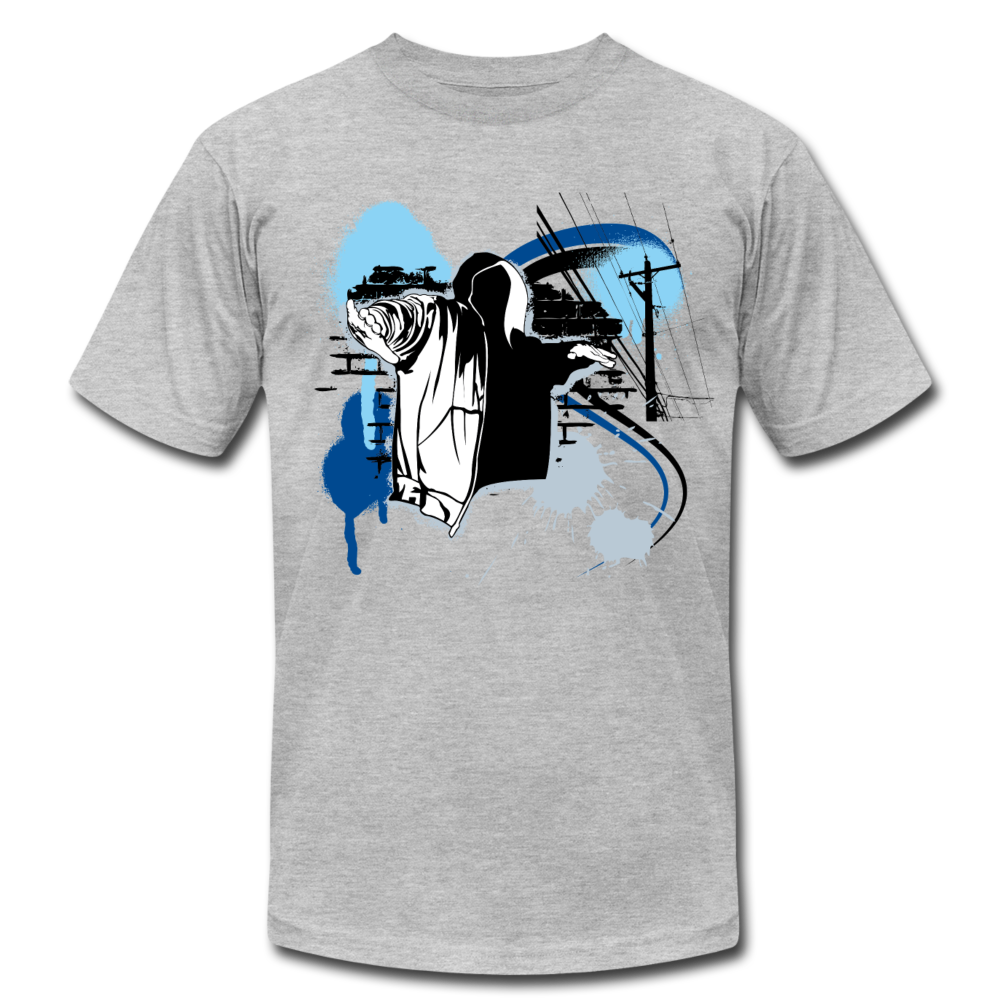 Abstract Hip Hop T-Shirt - heather gray