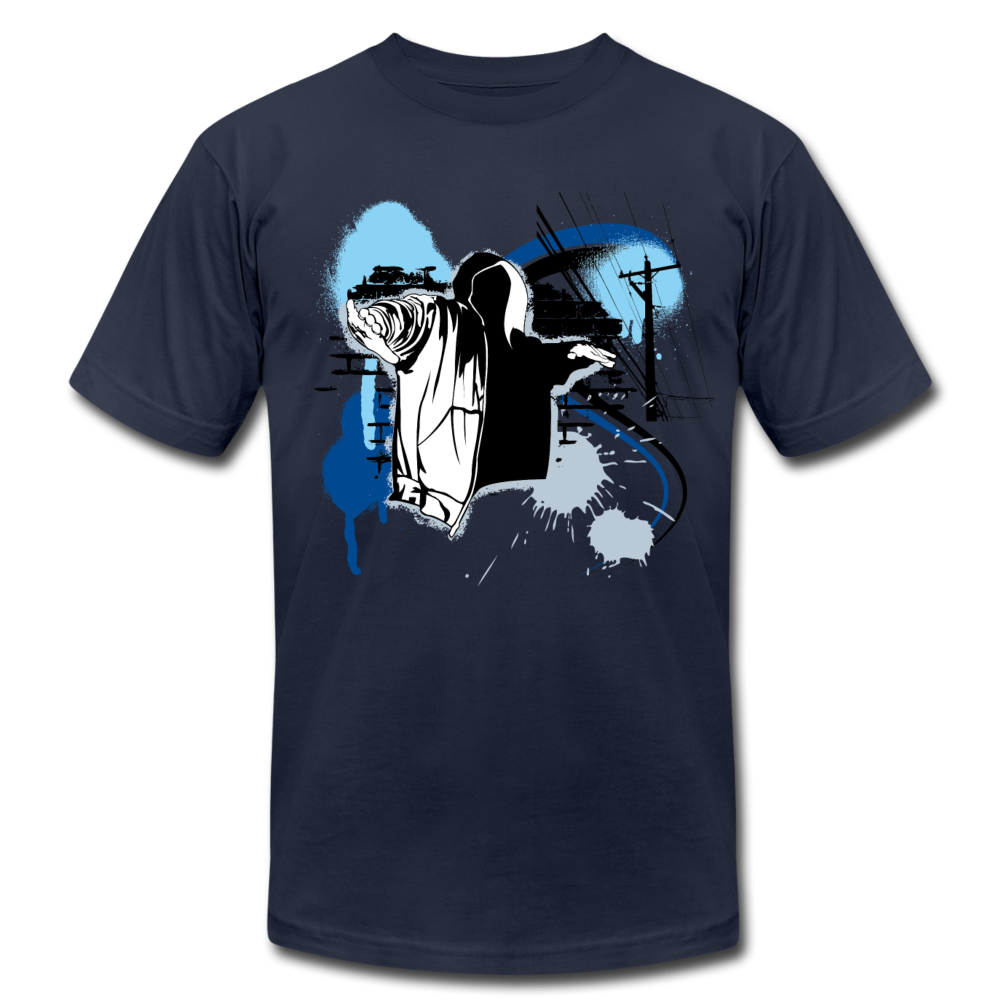 Abstract Hip Hop T-Shirt - navy