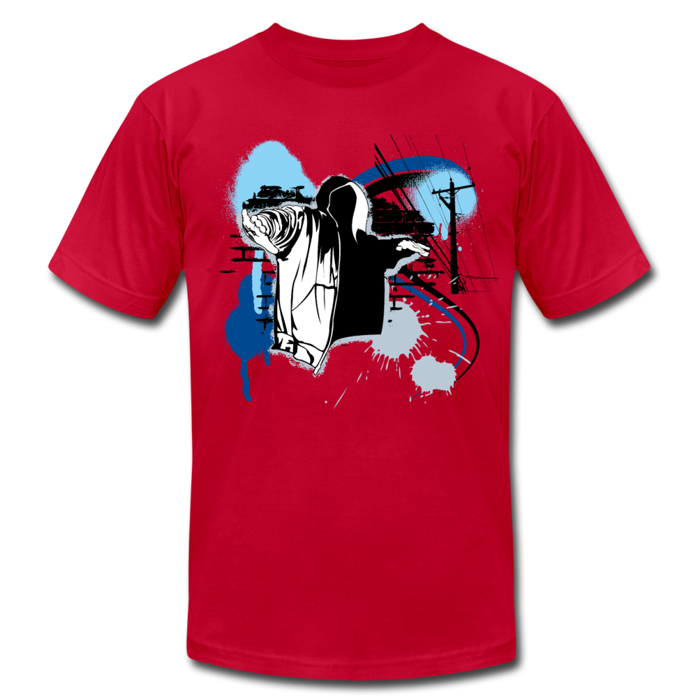 Abstract Hip Hop T-Shirt - red