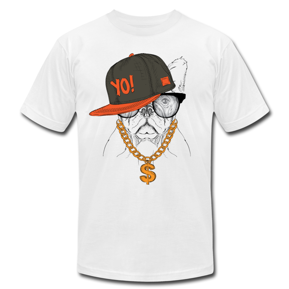 Hip Hop French Bulldog T-Shirt - white