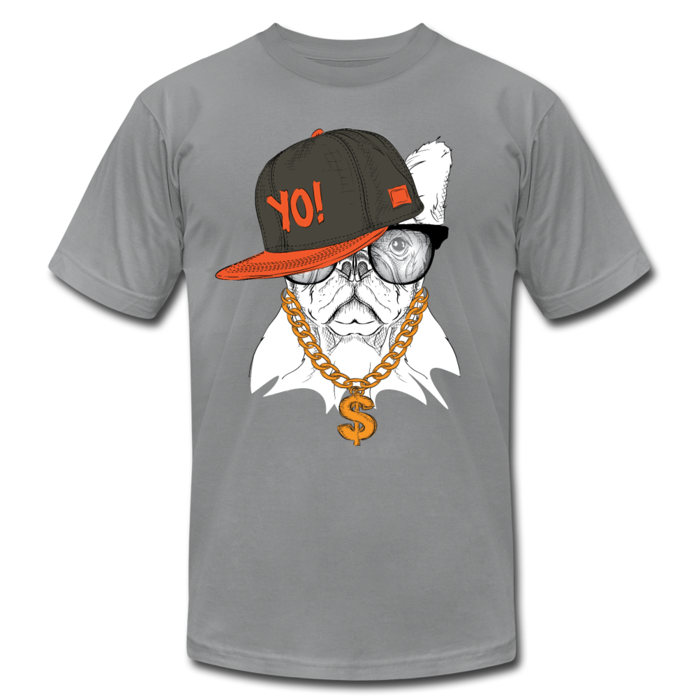 Hip Hop French Bulldog T-Shirt - slate