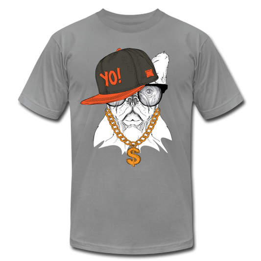 Hip Hop French Bulldog T-Shirt - slate
