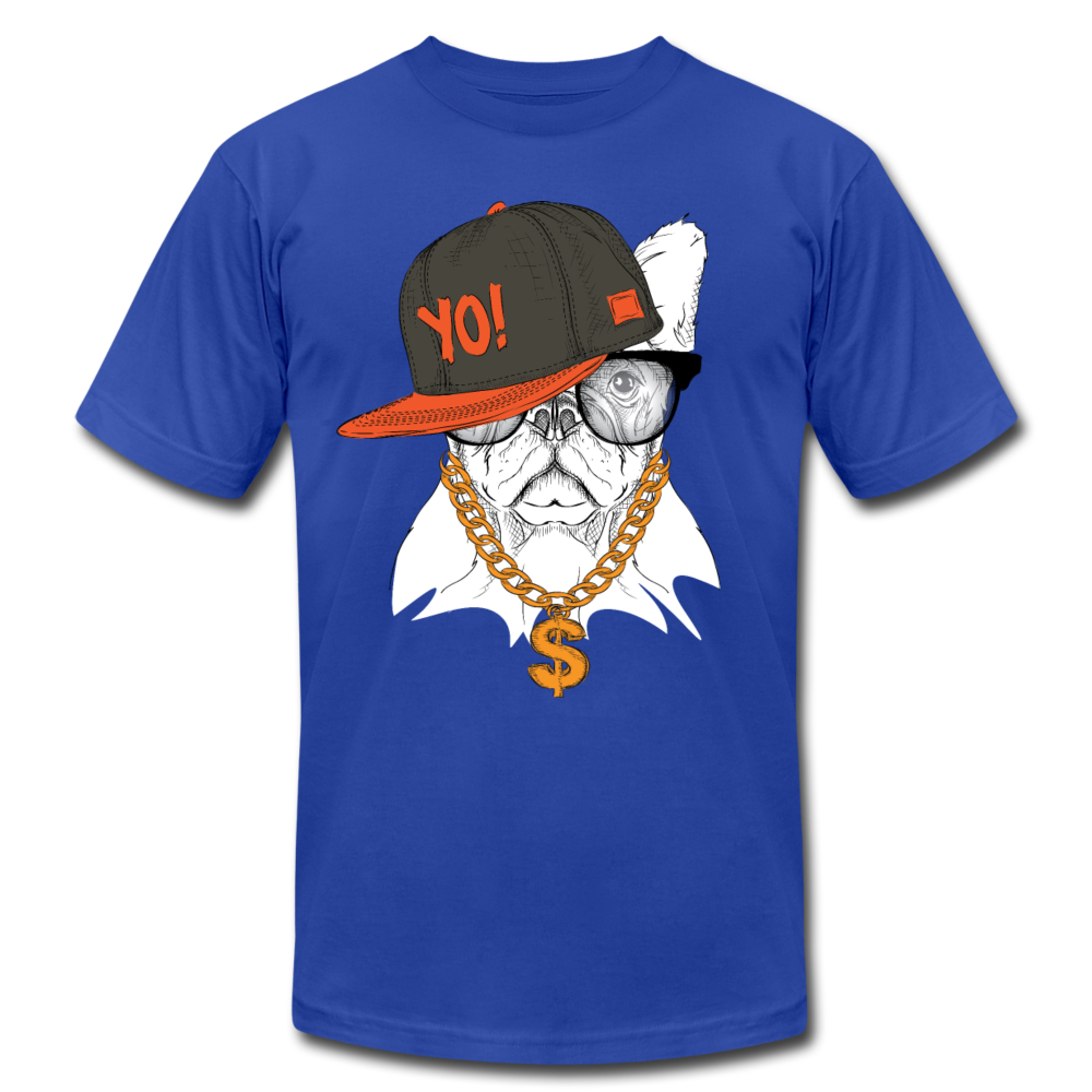 Hip Hop French Bulldog T-Shirt - royal blue