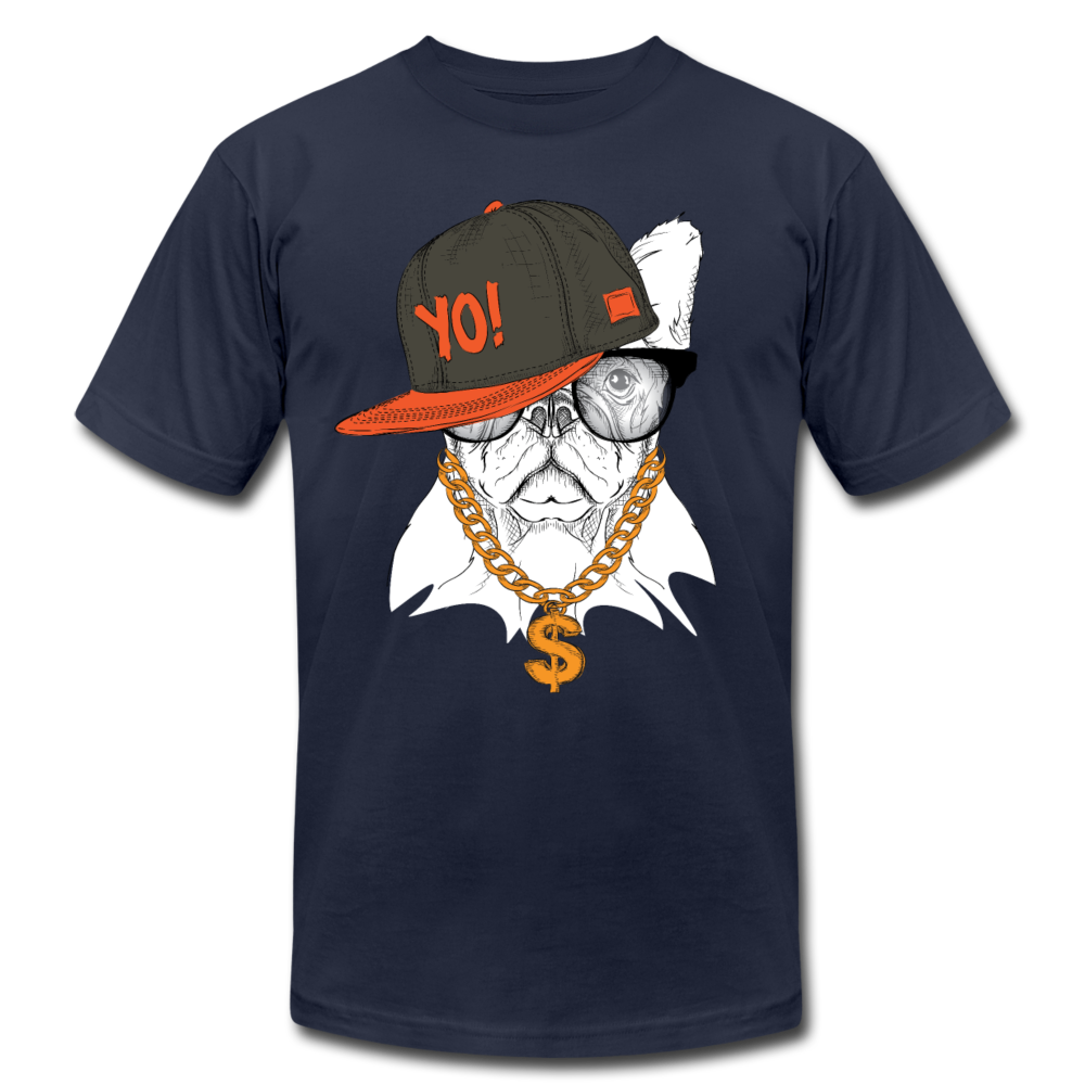 Hip Hop French Bulldog T-Shirt - navy