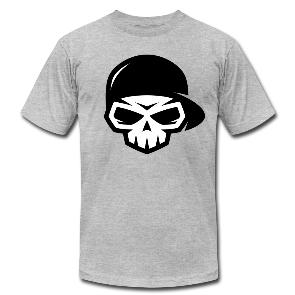 Skull Cap T-Shirt - heather gray