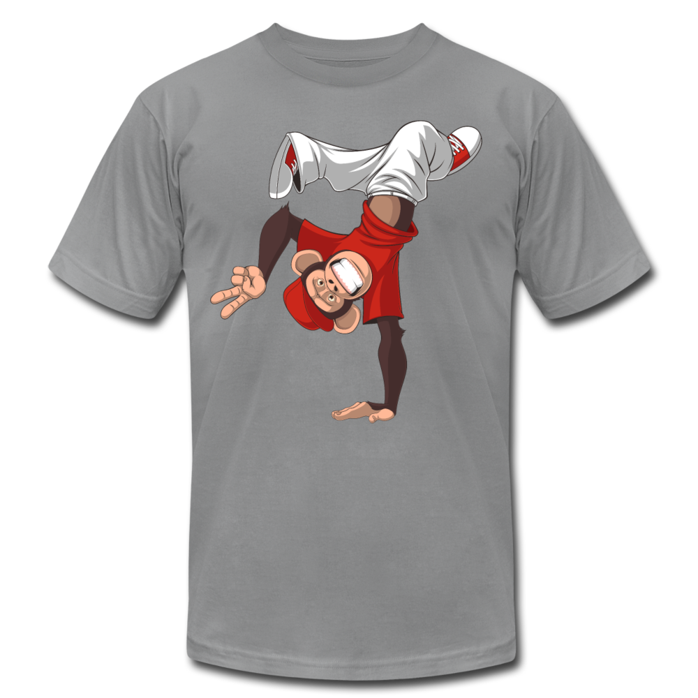 Monkey Hand Stand T-Shirt - slate