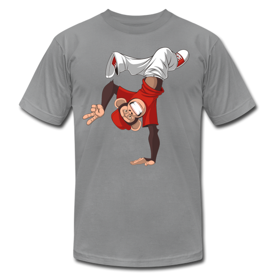 Monkey Hand Stand T-Shirt - slate