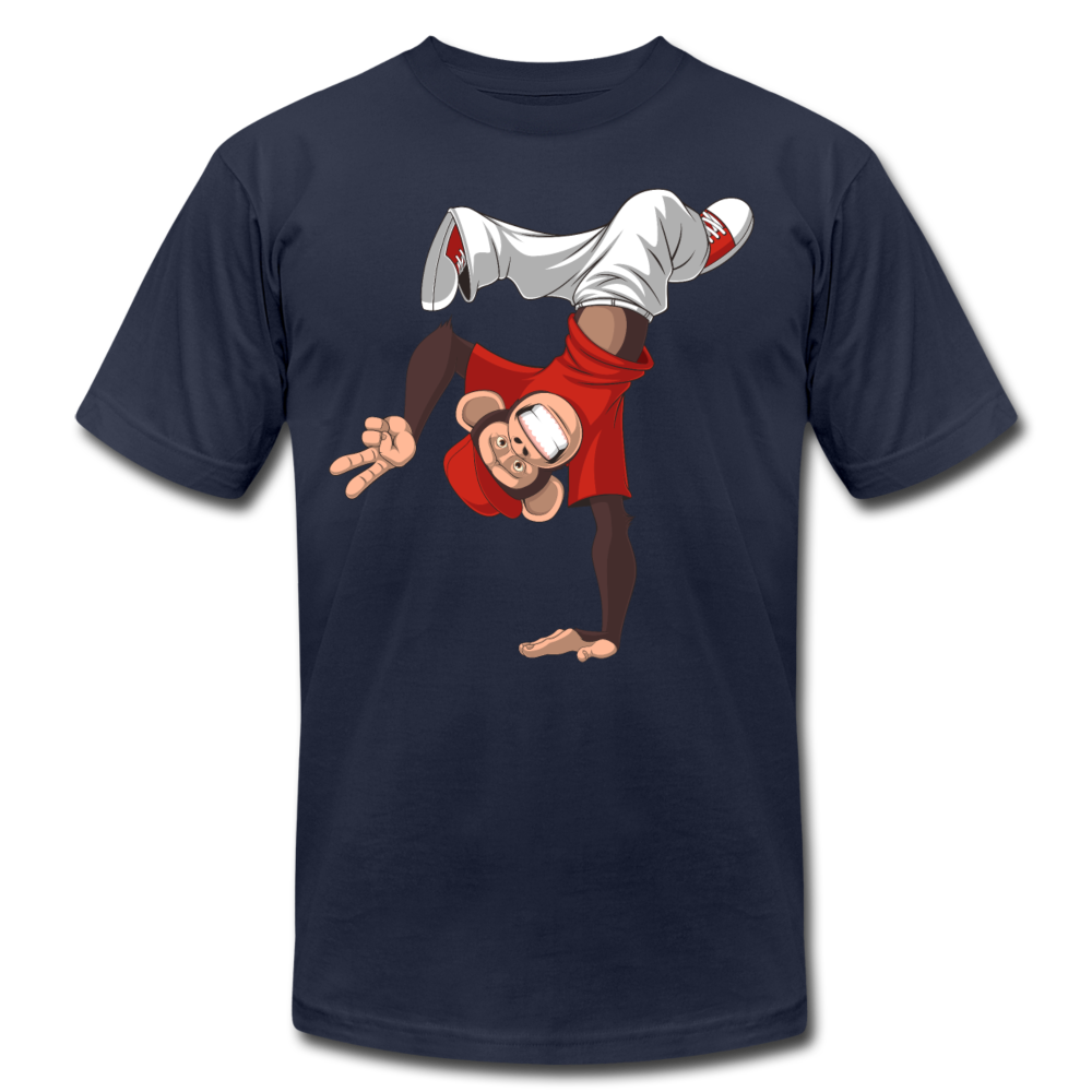 Monkey Hand Stand T-Shirt - navy