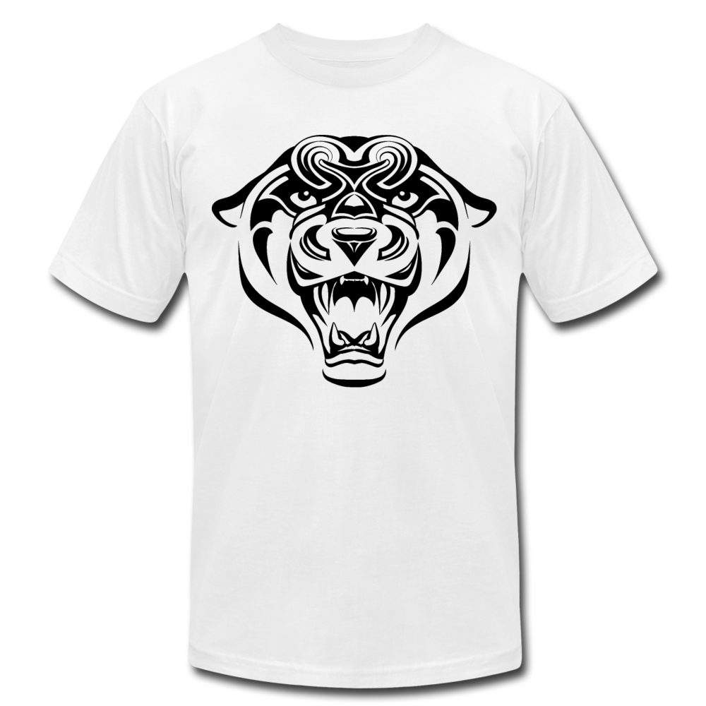 Tribal Maori Jungle Cat T-Shirt - white