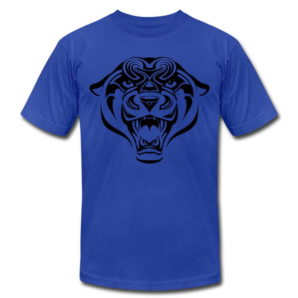 Tribal Maori Jungle Cat T-Shirt - royal blue