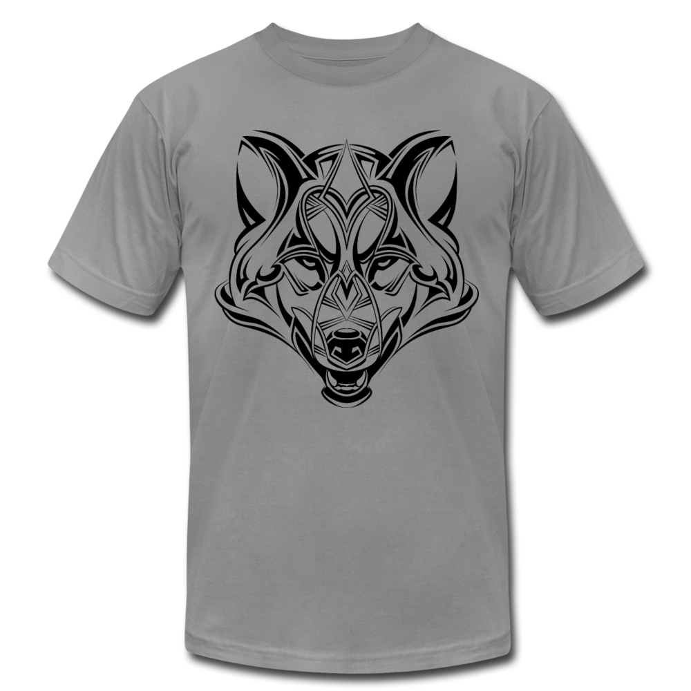 Tribal Maori Wolf T-Shirt - slate