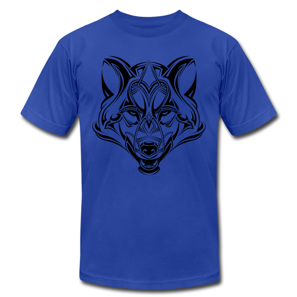Tribal Maori Wolf T-Shirt - royal blue