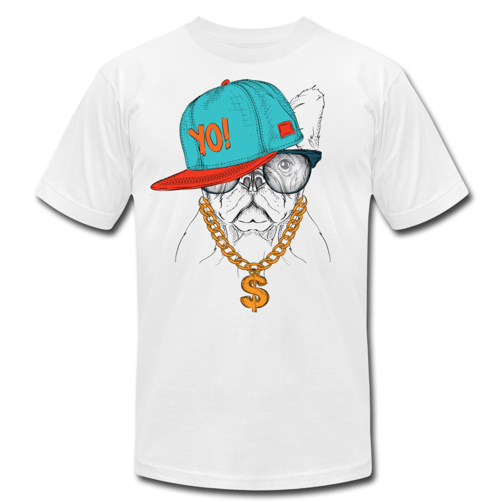 Hip Hop French Bulldog T-Shirt - white