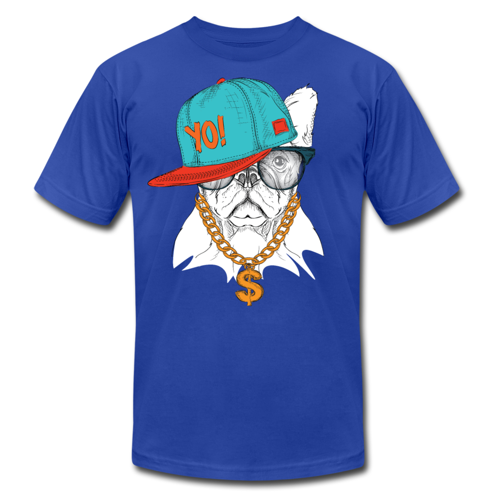 Hip Hop French Bulldog T-Shirt - royal blue