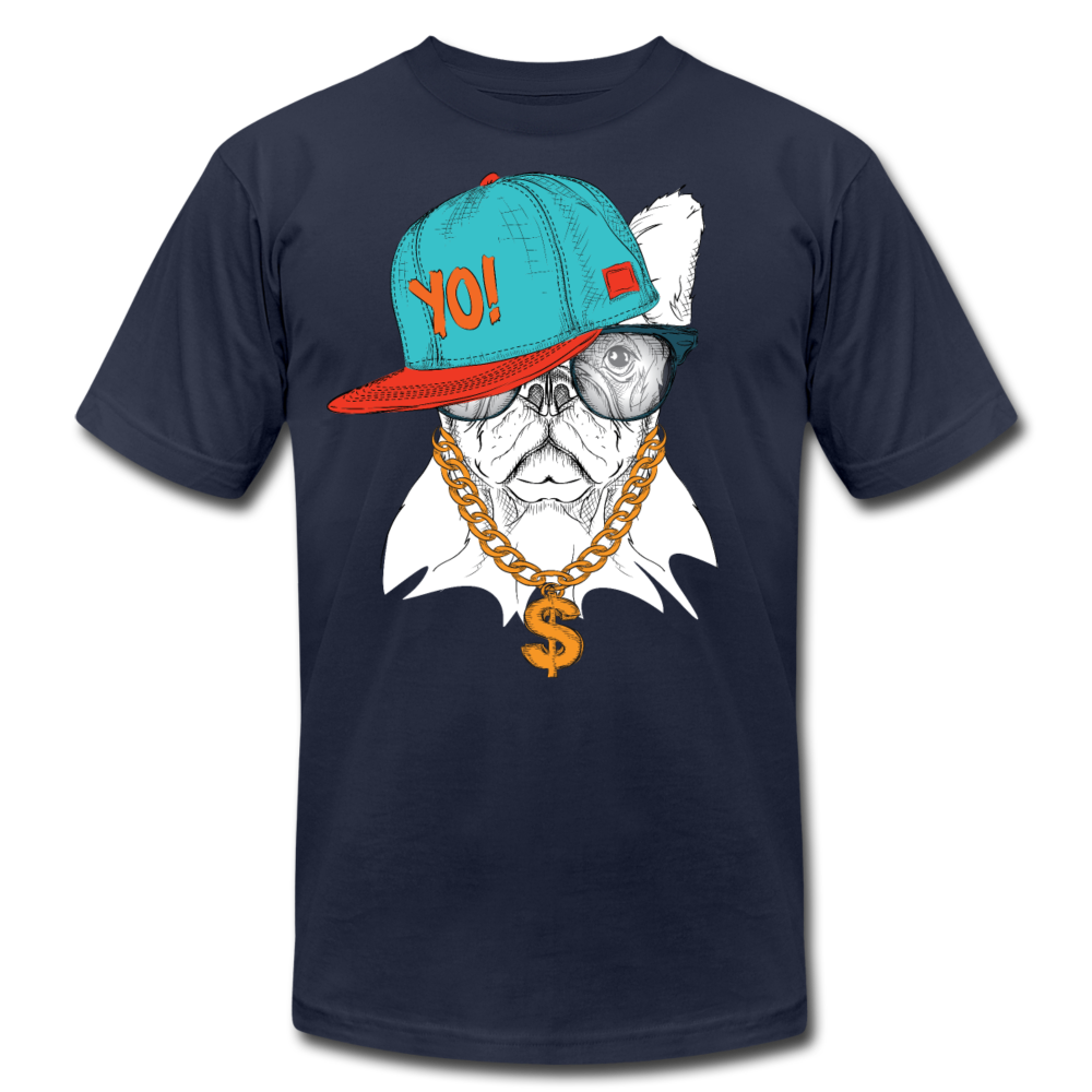 Hip Hop French Bulldog T-Shirt - navy