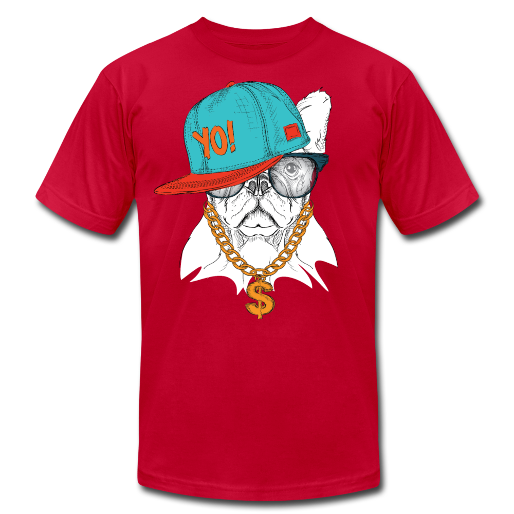 Hip Hop French Bulldog T-Shirt - red
