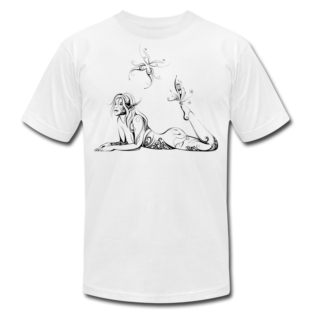 Tribal Maori Butterfly Girl T-Shirt - white