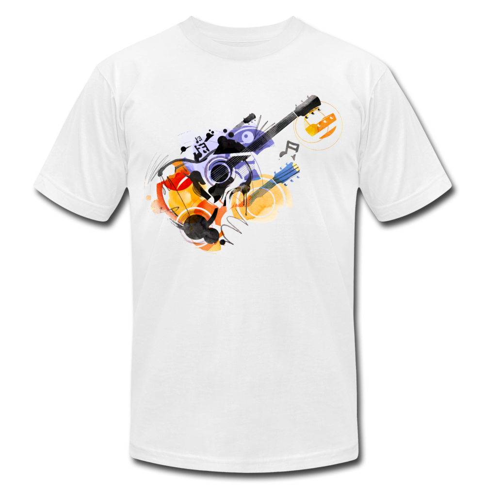 Abstract Guitar T-Shirt - white