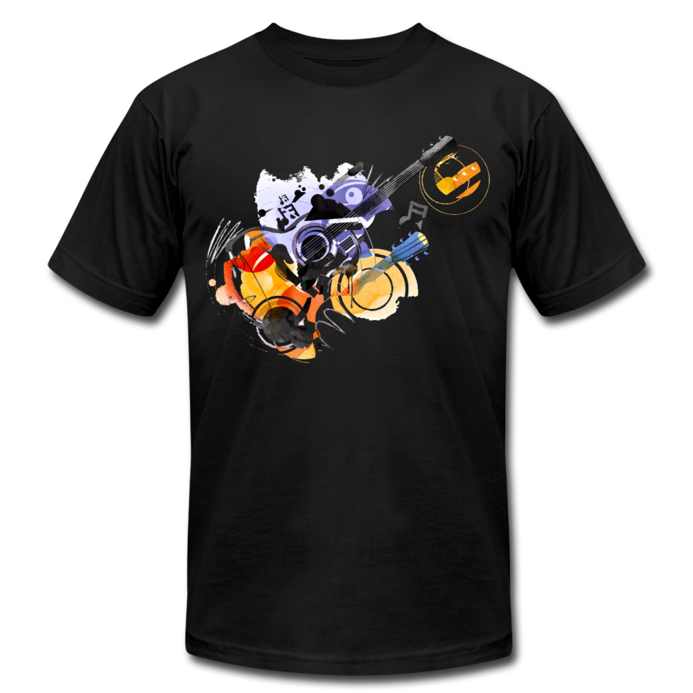 Abstract Guitar T-Shirt - black