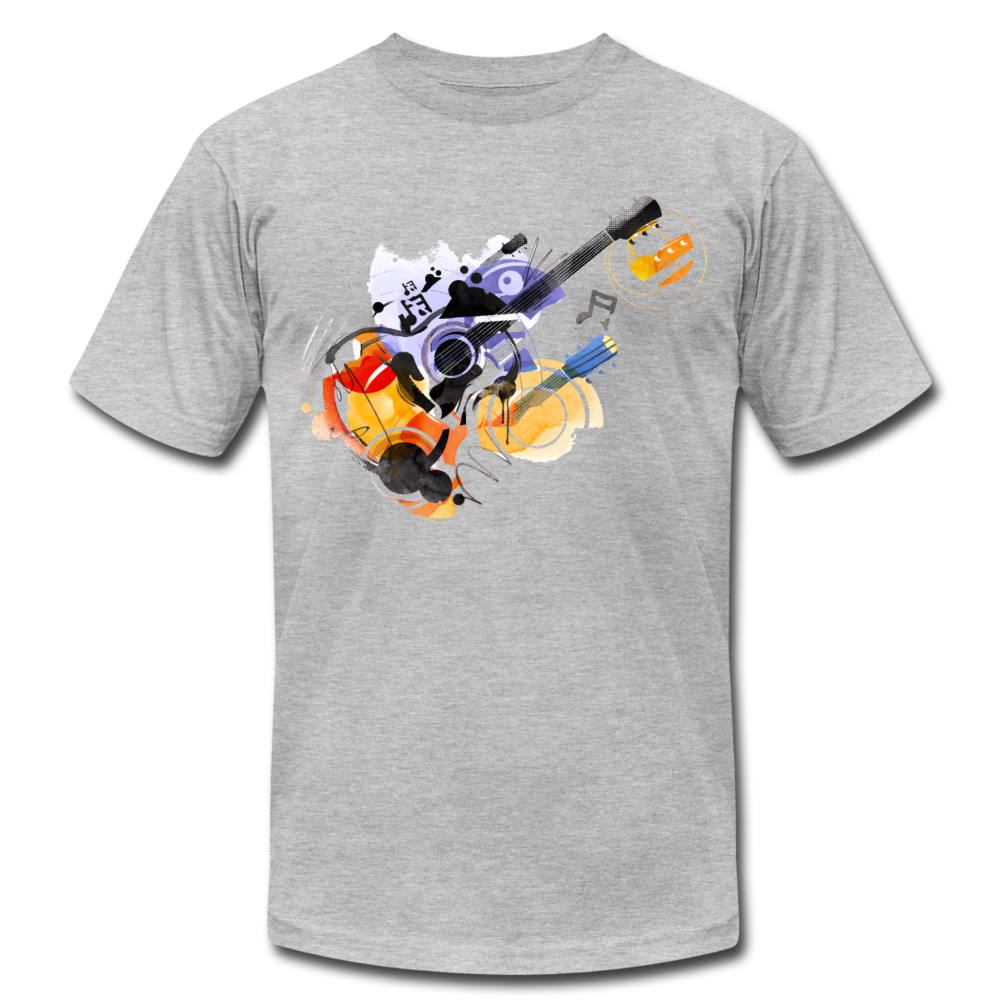 Abstract Guitar T-Shirt - heather gray