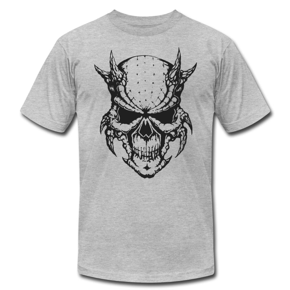 Demon Skull T-Shirt - heather gray