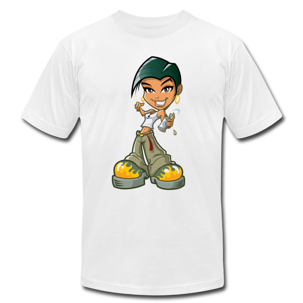 Cartoon Girl T-Shirt - white