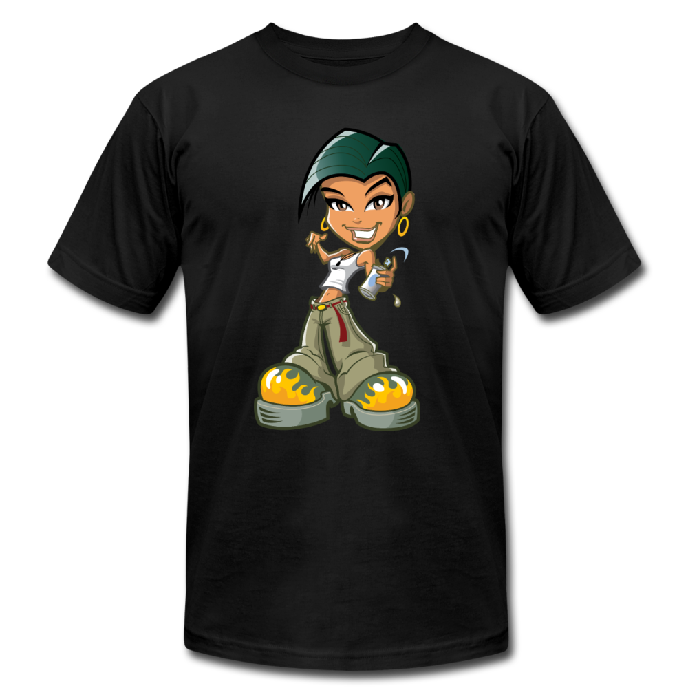 Cartoon Girl T-Shirt - black